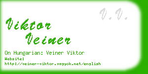 viktor veiner business card